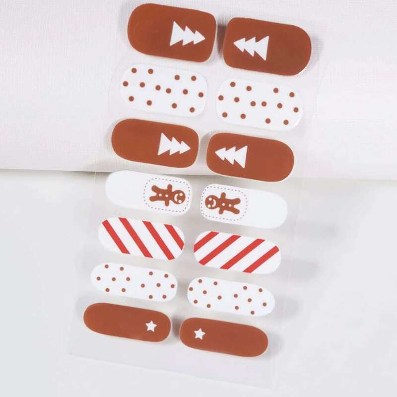 

1sheet Christmas Pattern Nail Sticker, Multicolor