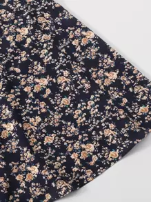 Soleia Đầm Thắt nút Họa tiết hoa Boho - Nhiều màu - Xem 5