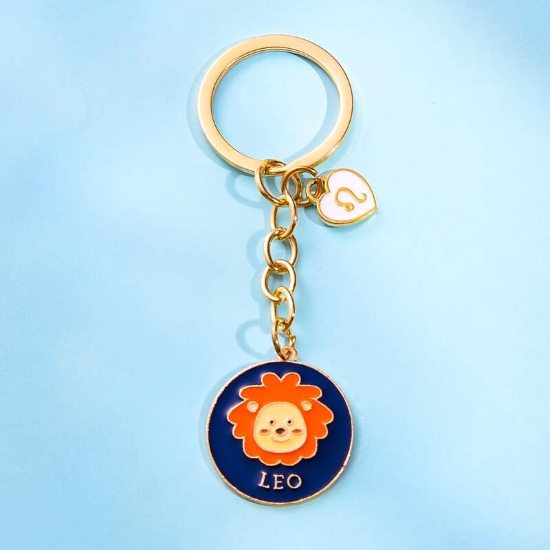 

Round Constellation Charm Keychain, Multicolor