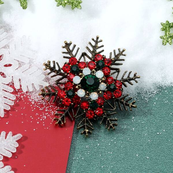 

Christmas Snowflake Brooch, Multicolor