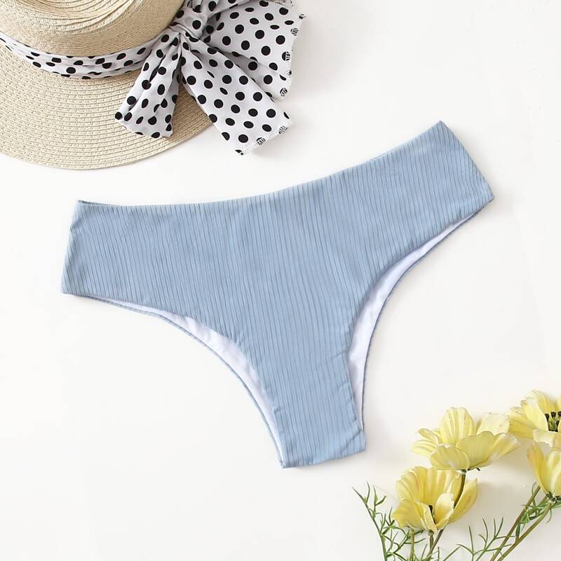 

Solid Bikini Bottom, Dusty blue