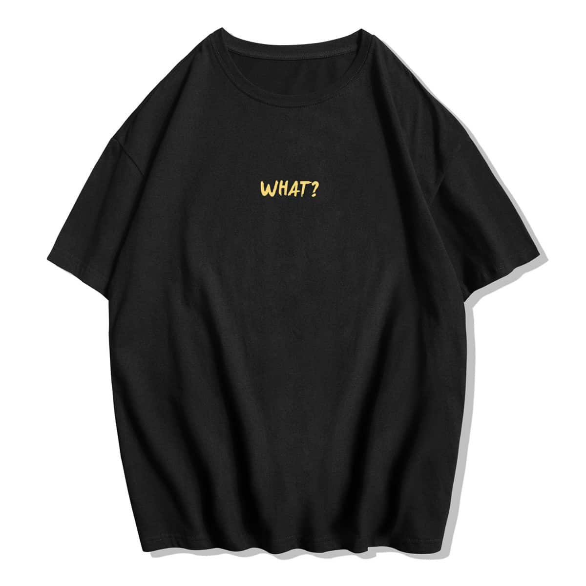 

Guys Letter Drop Shoulder Tee, Black