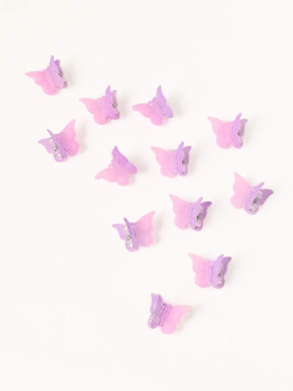 12pcs Butterfly Decor Hair Claw SHEIN USA