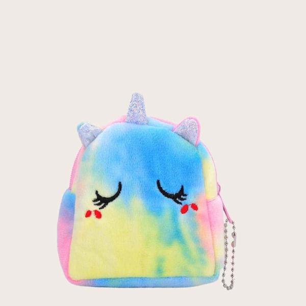 

Kids Tie Dye Unicorn Shaped Wallet, Multicolor