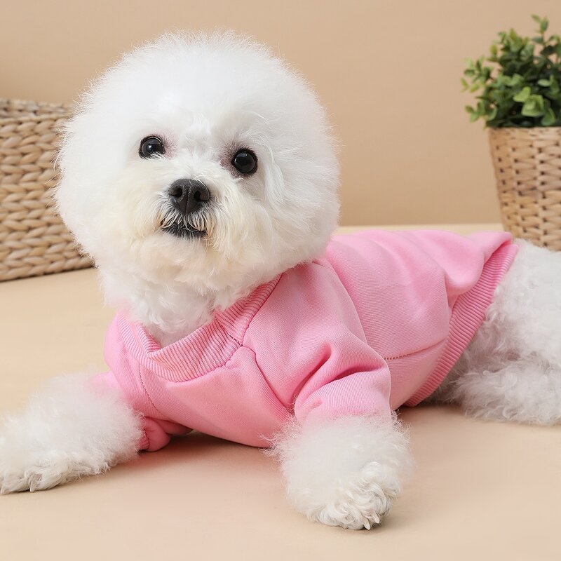

Solid Dog Sweatshirt, Baby pink