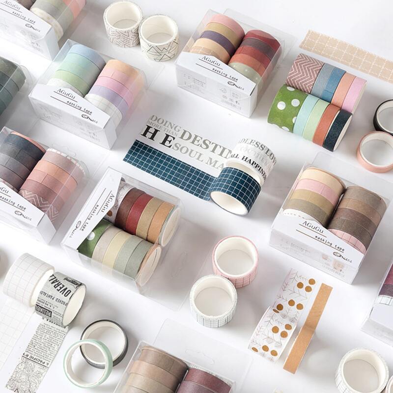 

10rolls Geo Decorative Tape, Multicolor