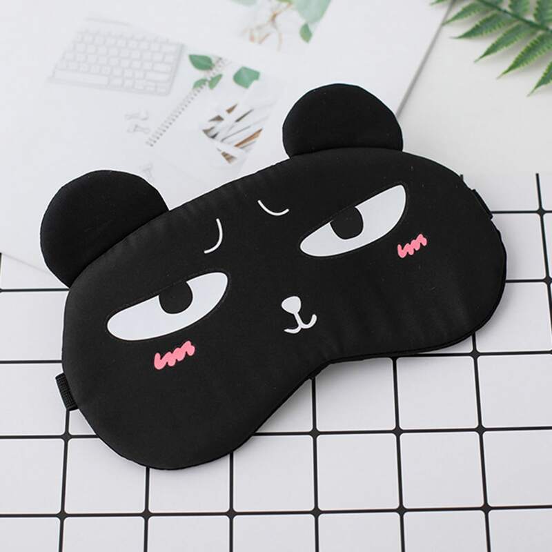 

1pc Cartoon Design Eye Cover, Black