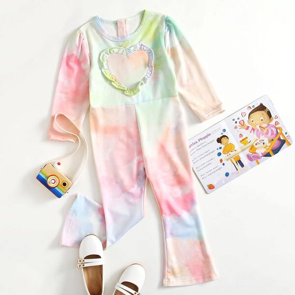

Toddler Girls Ombre Ruffle Flare-leg Jumpsuit, Multicolor