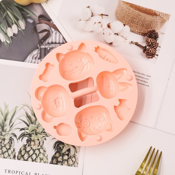 

1pc Cartoon Design Baking Mold, Pink