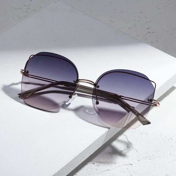 

Rimless Cat Eye Sunglasses