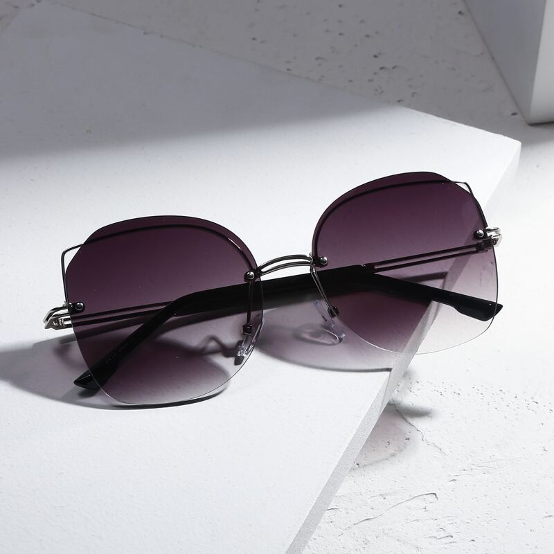 

Rimless Cat Eye Sunglasses