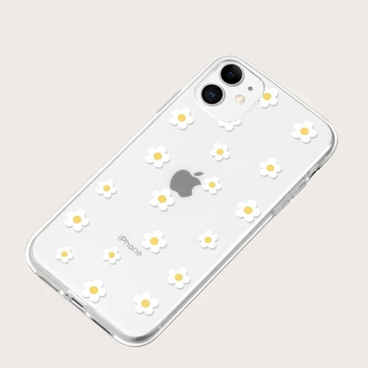 

Floral Clear iPhone Case
