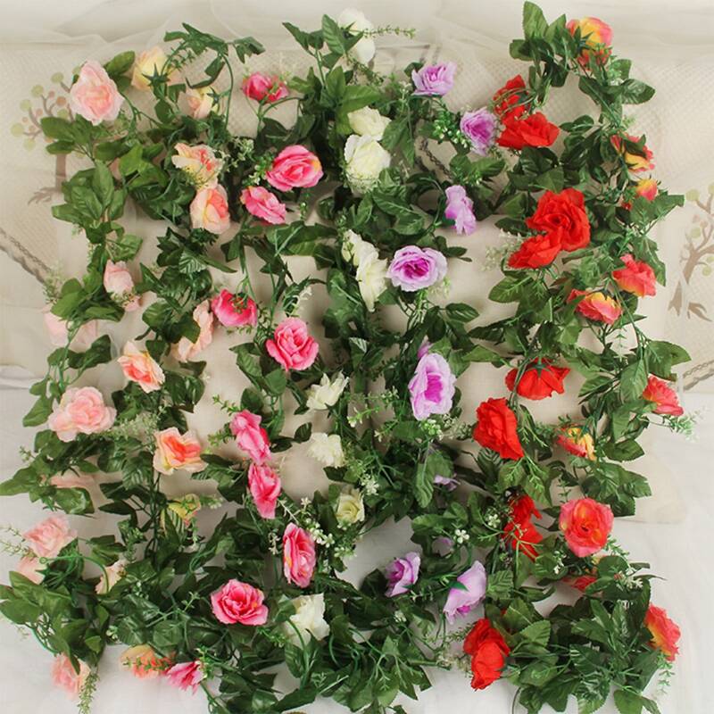 

2.2M Artificial Flower Vine, Multicolor