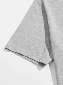 SHEIN Đồ mặc nhà Nam Túi Sọc ca rô Giải trí - Nhiều màu - Xem 3