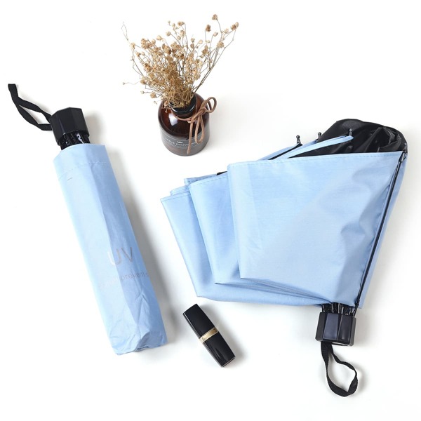 

Plain Anti-UV Sun Umbrella, Baby blue