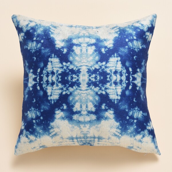 

Graphic Print Cushion Cover Without Filler, Blue