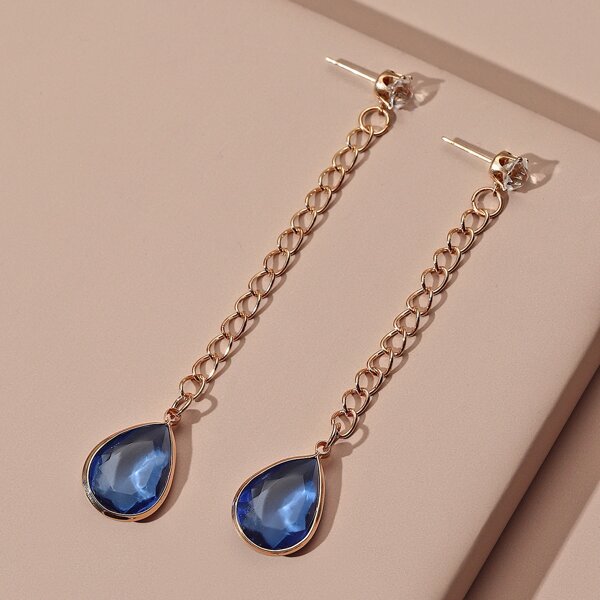 

Water Drop Earrings, Gold