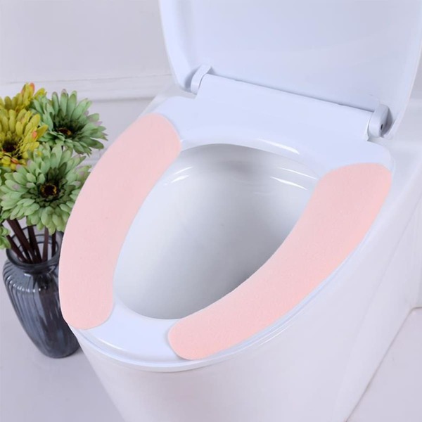 

2pcs Random Self-adhesive Toilet Seat Cover, Multicolor