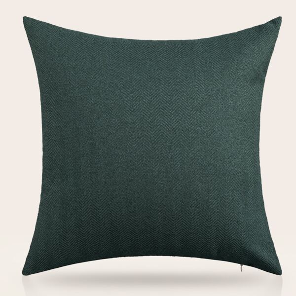 

Solid Color Cushion Cover Without Filler, Dark green