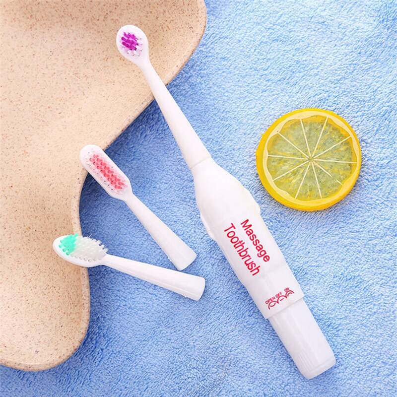 

1pc Electric Toothbrush & 3pcs Brush Head, Multicolor