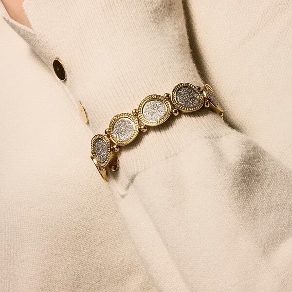 

Round Beaded Bracelet, Gold