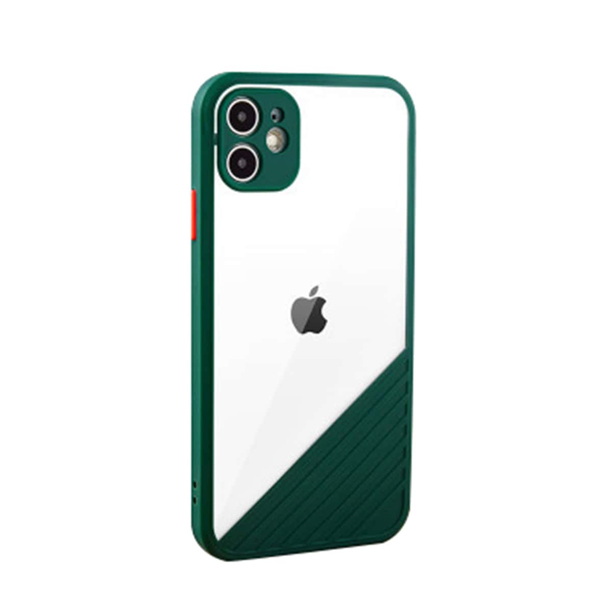 

Colorblock Contrast Frame iPhone Case, Dark green