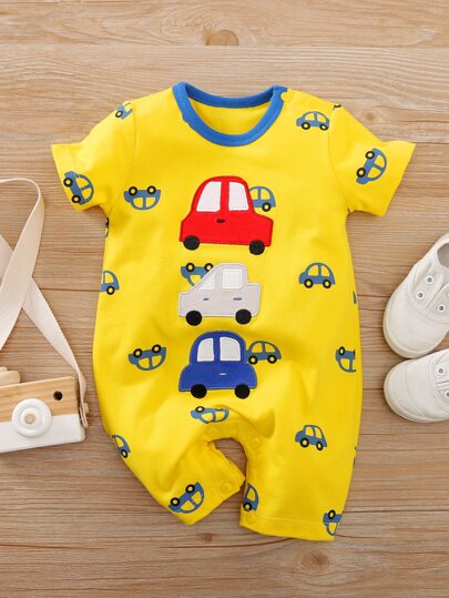 Yierying رومبير بجرافيك سيارة كارتون للاولاد الرضع