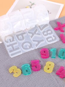 1 cái Khuôn Epoxy DIY hình chữ cái tiếng Anh - trắng - Xem 3