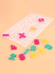 1 cái Khuôn Epoxy DIY hình chữ cái tiếng Anh - trắng - Xem 4