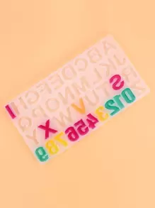 1 cái Khuôn Epoxy DIY hình chữ cái tiếng Anh - trắng - Xem 5