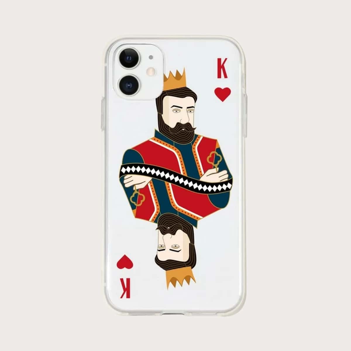 

Poker King of Hearts iPhone Case, Multicolor