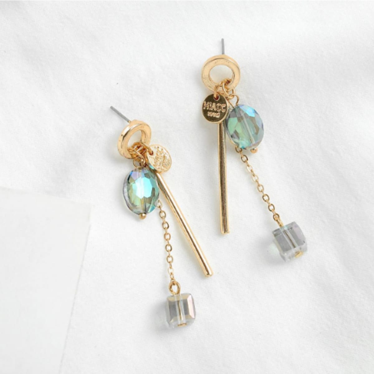 

Crystal & Bar Drop Earrings, Multicolor