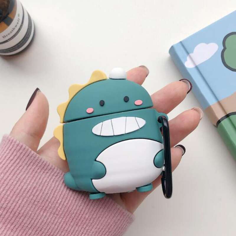 

Cartoon Dinosaur Shaped AirPods Case, Multicolor