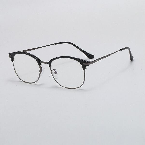

Men Metal Frame Glasses, Black