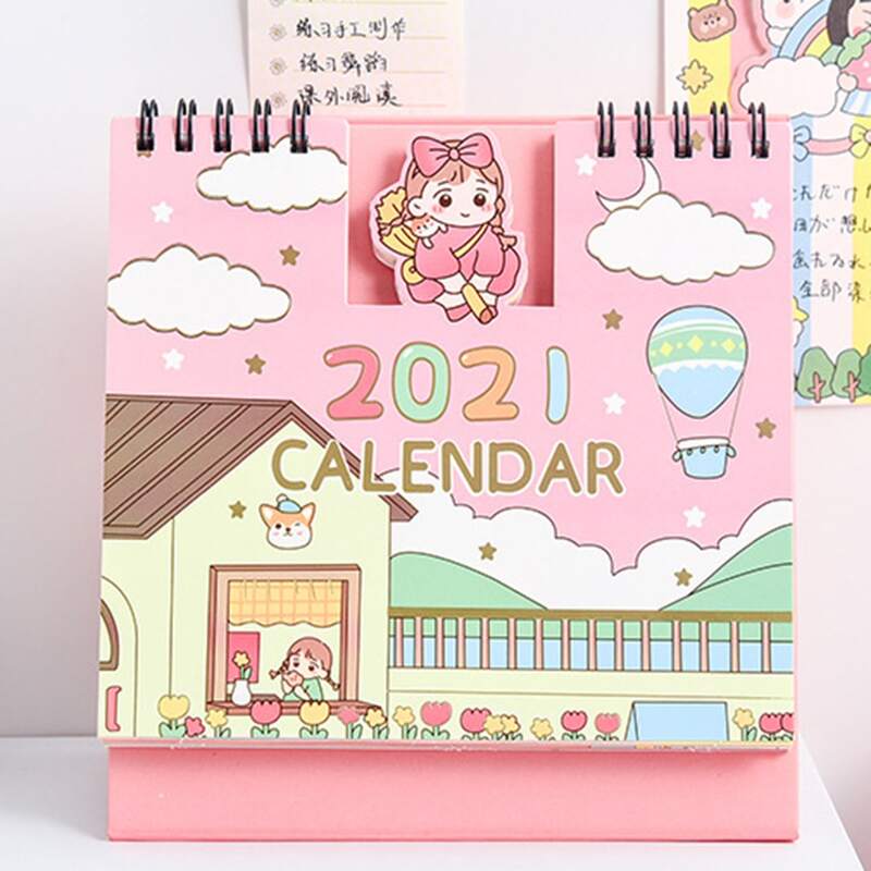 

Cute Girl Desktop Calendar, Multicolor