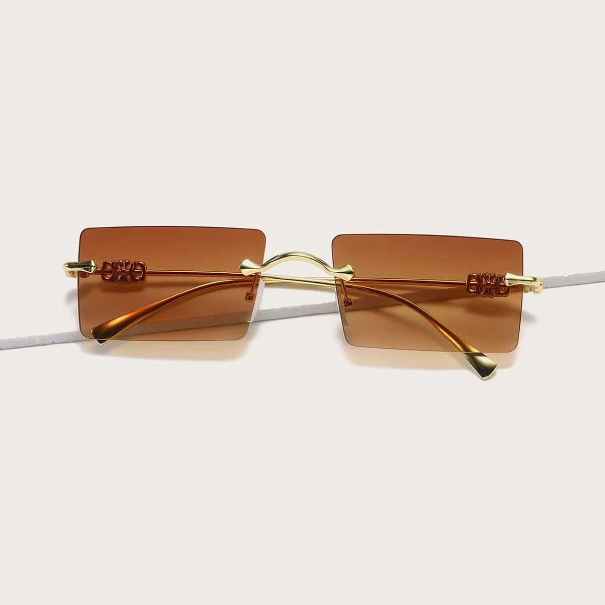 

Rectangle Rimless Sunglasses
