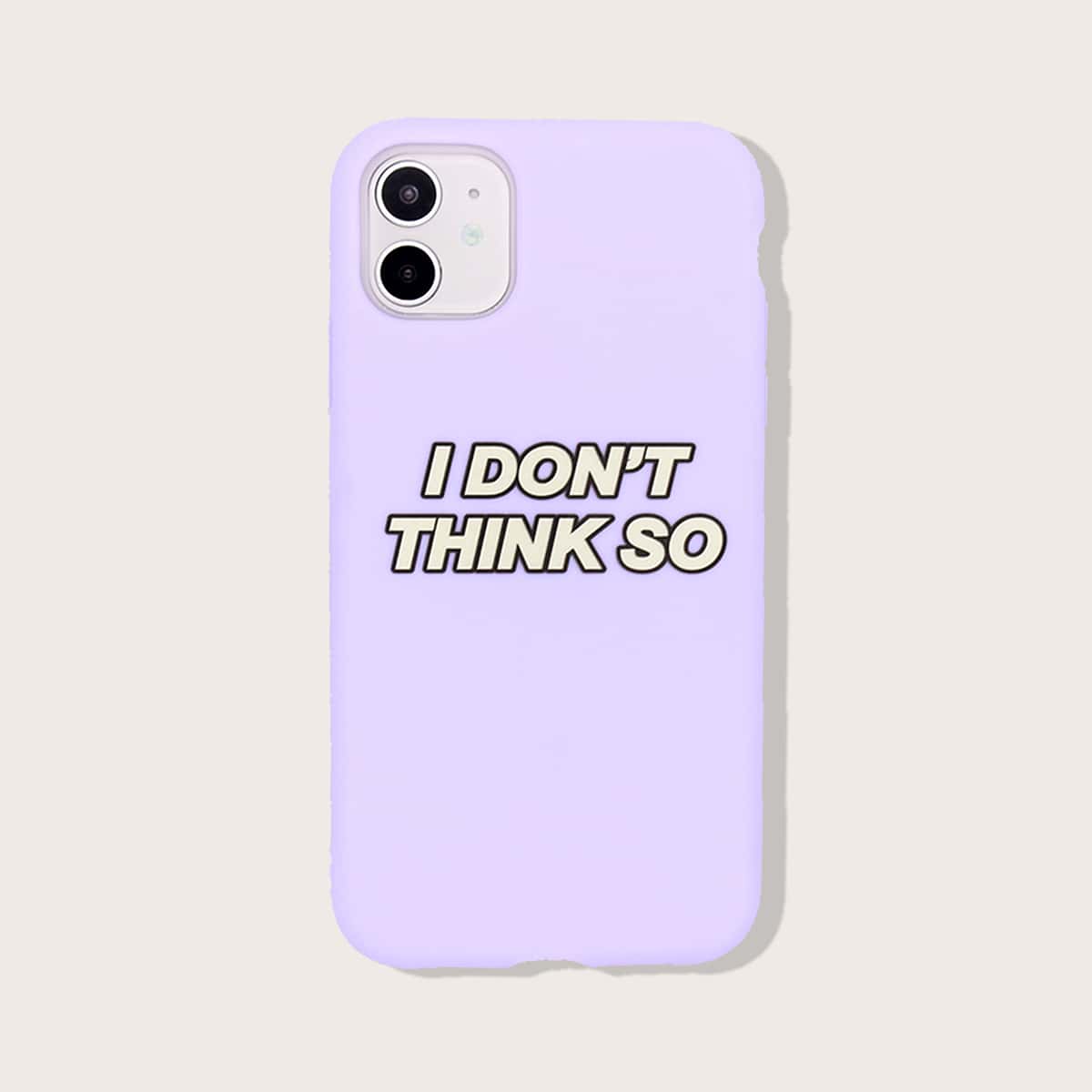 

Slogan Graphic iPhone Case, Purple