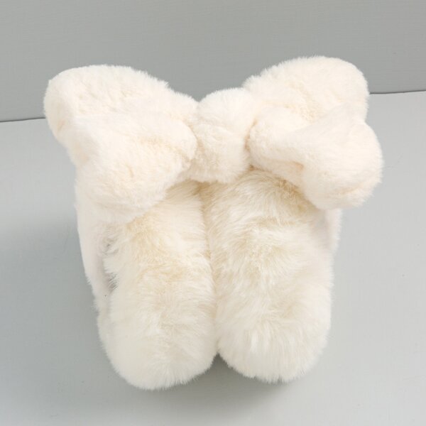 

Plain Bow Decor Earmuffs, White