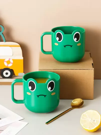 1pc Cartoon Frog Cup Back To School