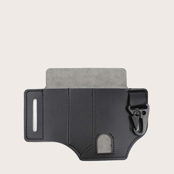 

Men Minimalist Fanny Pack Without Belt, Black