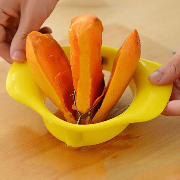 

1pc Fruit Slicer, Yellow