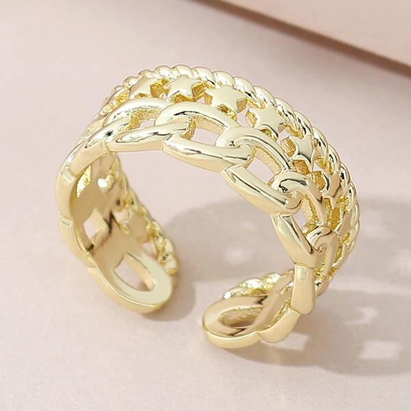 

Star Decor Ring, Gold