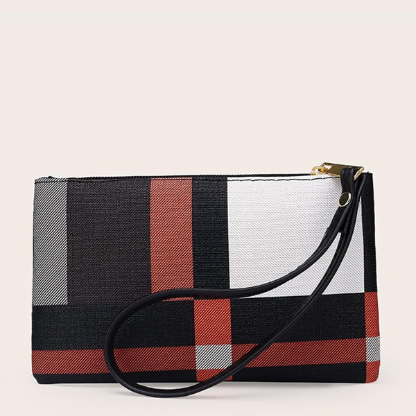 

Color Block Clutch Bag, Multicolor