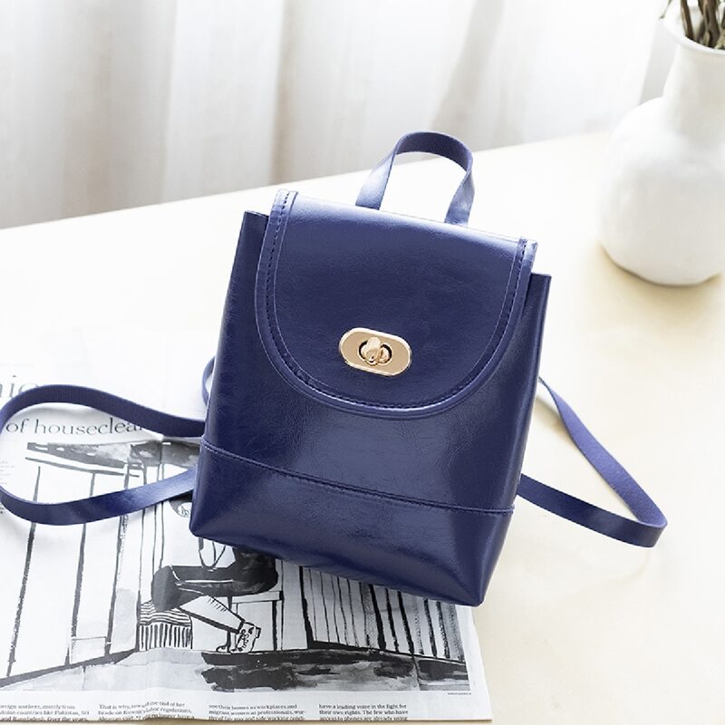 

Minimalist Twist Lock Backpack, Blue