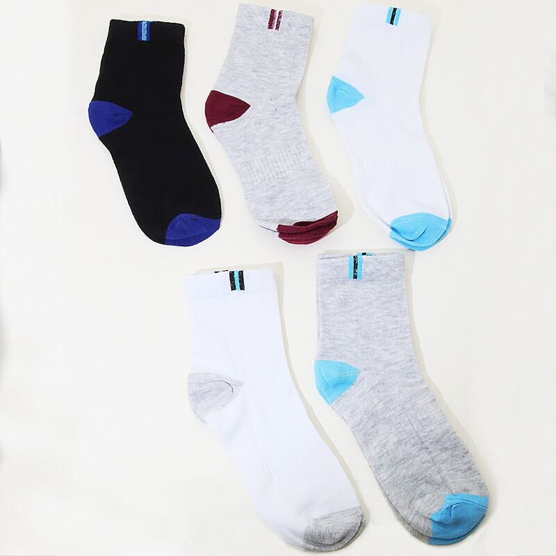 

5pairs Crew Socks, Multicolor