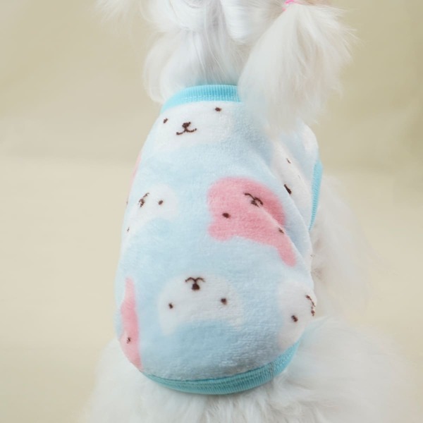 

Cartoon Graphic Plush Dog Tank, Multicolor