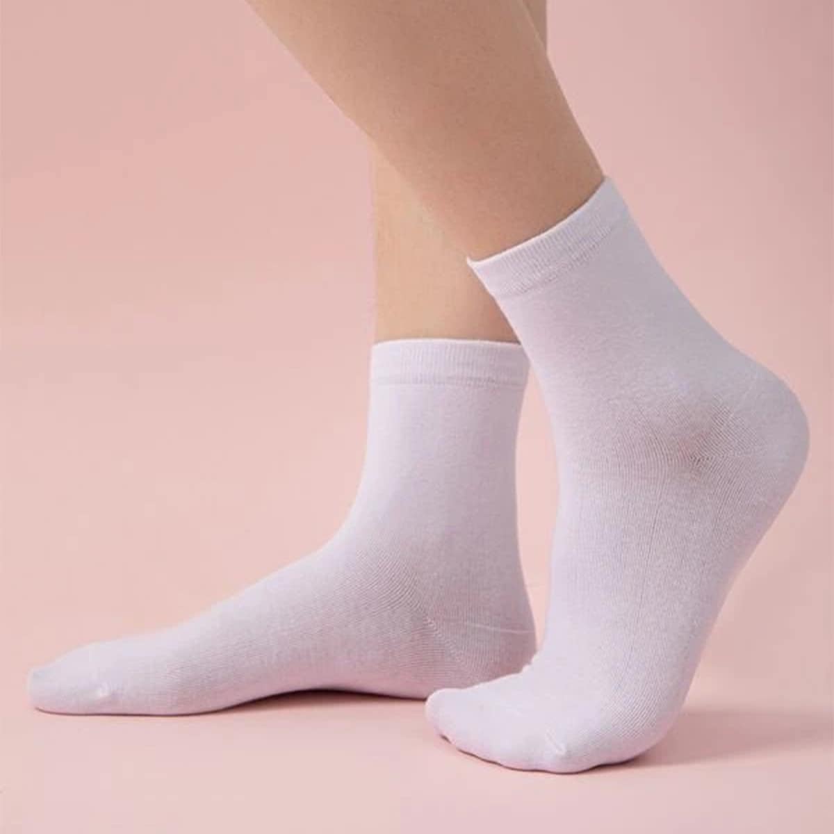 

5pairs Cotton Socks, White
