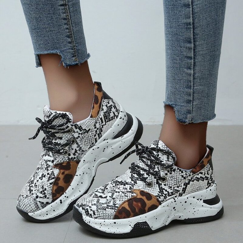 

Snakeskin Chunky Trainers, Multicolor