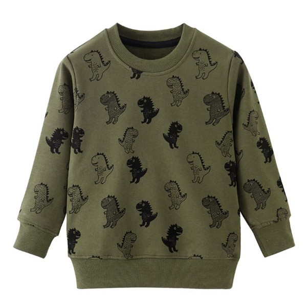 

Toddler Boys Cartoon Graphic Sweatshirt, Army green