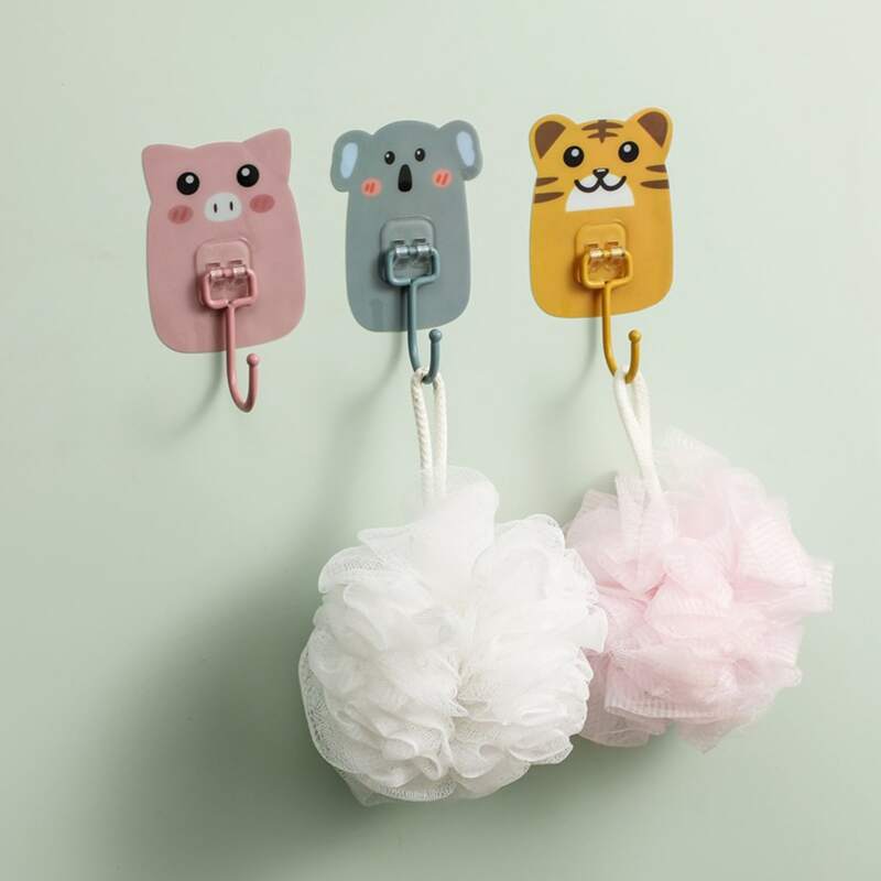 

1pc Cartoon Animal Wall Mounted Hook, Multicolor
